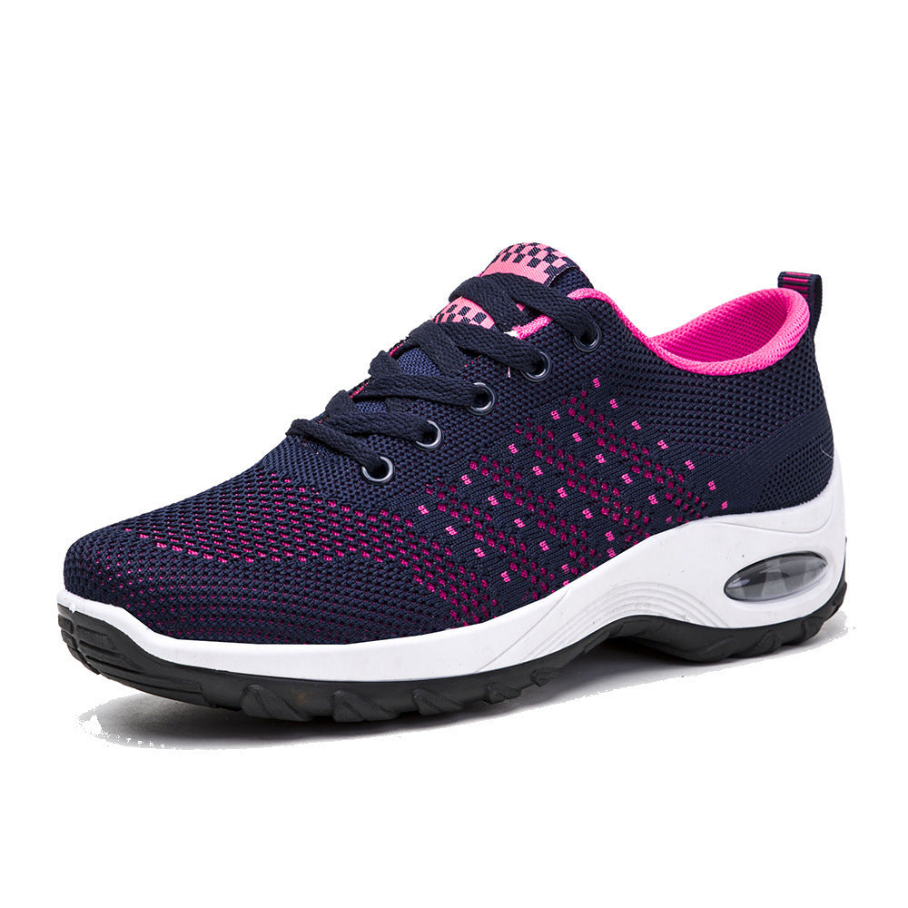 Zapatos deportivos de malla para mujer, calzado deportivo casual ligero