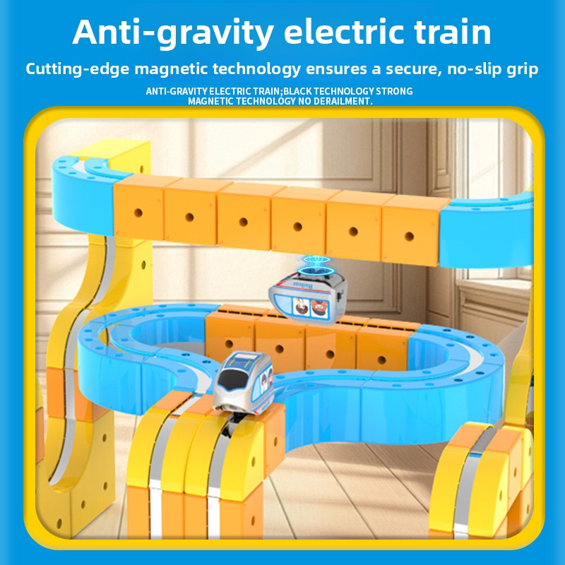 Juego de juguetes de tren educativo magnético