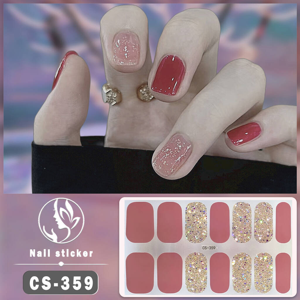 Pegatinas de uñas de gel Calcomanías de manicura impermeables