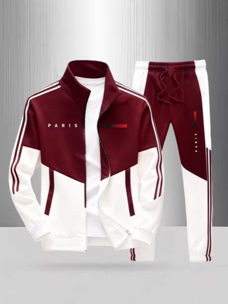 Mens Printed Jacket and Pants Set