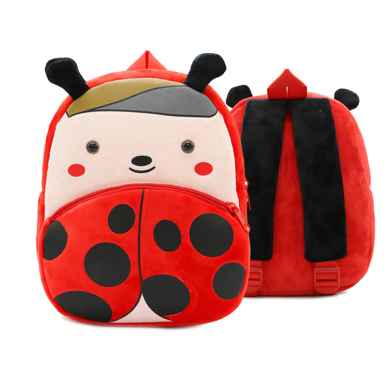 Mochila de peluche de animales de dibujos animados para niños