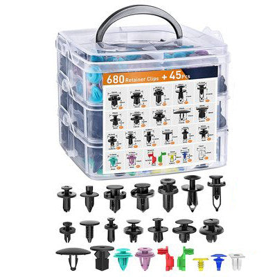 Kit de surtido de clips de fijación de plástico para automóviles