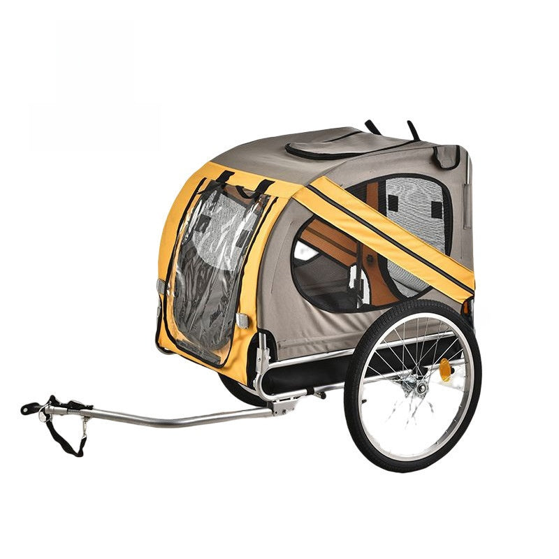 Remolque plegable para mascotas en bicicleta para viajes al aire libre