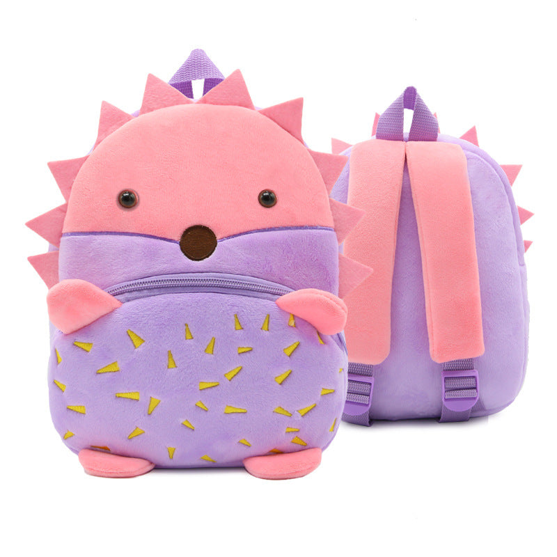 Mochila de peluche de animales de dibujos animados para niños