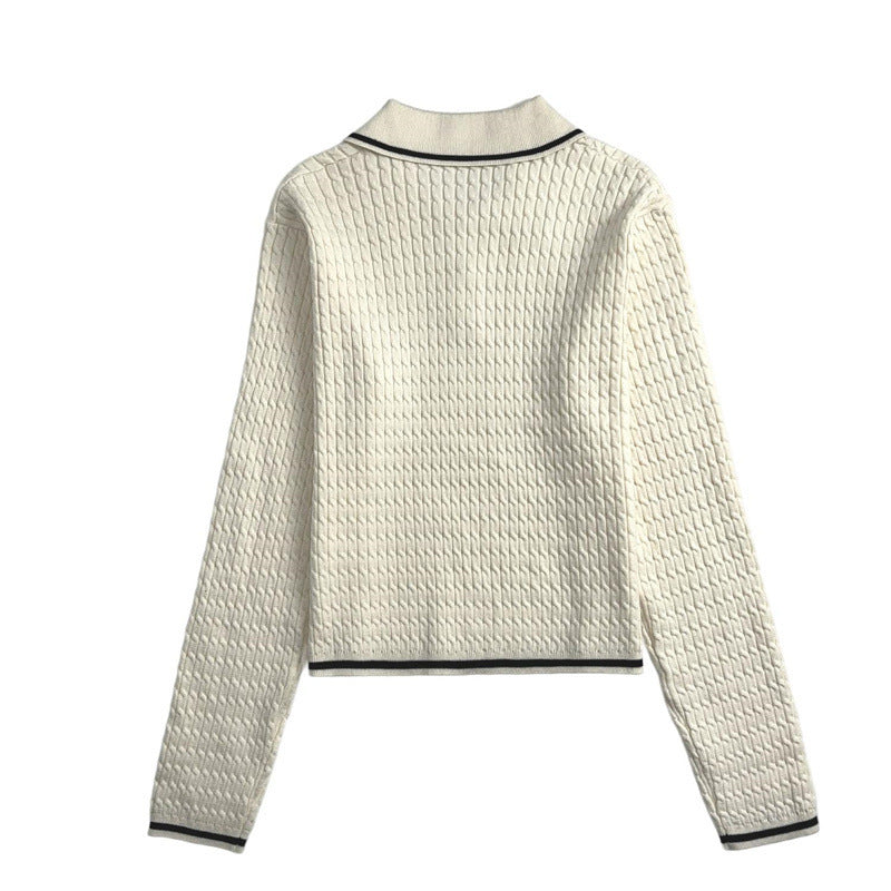 Jersey de cuello redondo para mujer