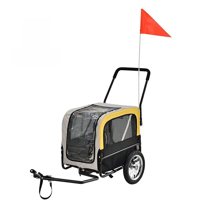 Remolque plegable para mascotas en bicicleta para viajes al aire libre