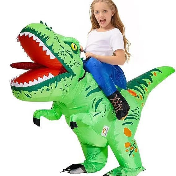 Disfraz inflable de dinosaurio