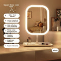 Espejo de maquillaje inteligente con luces LED