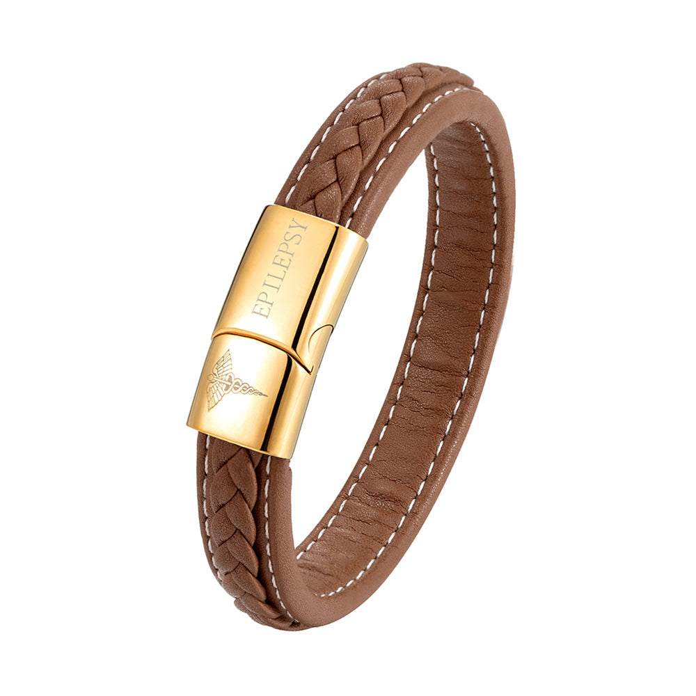 Pulsera de identificación médica de acero inoxidable