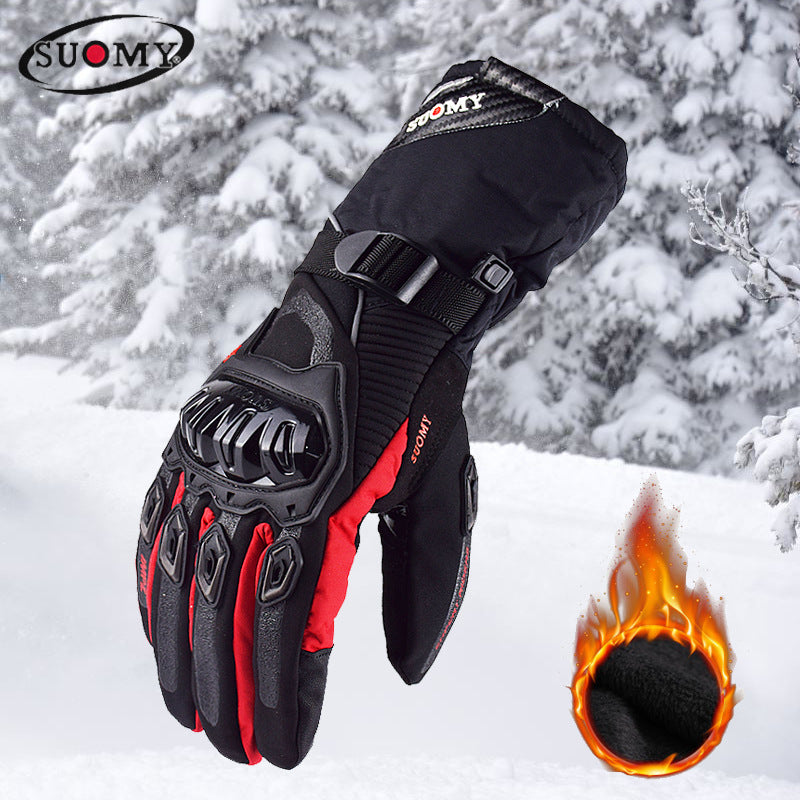 Guantes de invierno para moto Impermeable a prueba de viento