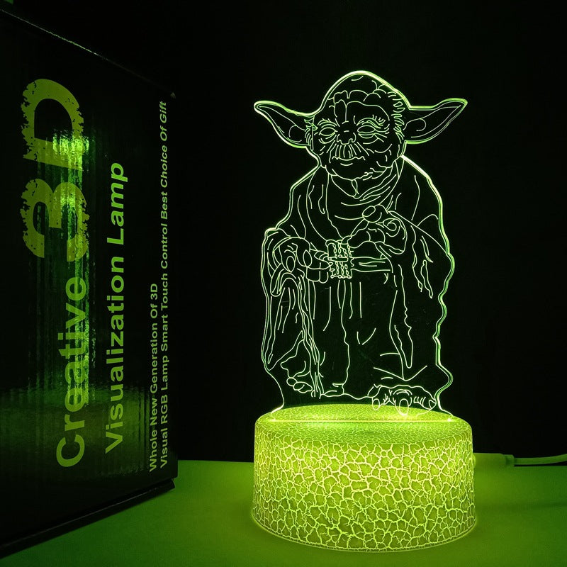 Luz nocturna 3D Horse USB que cambia de color Control remoto Lámpara decorativa para habitación de niños