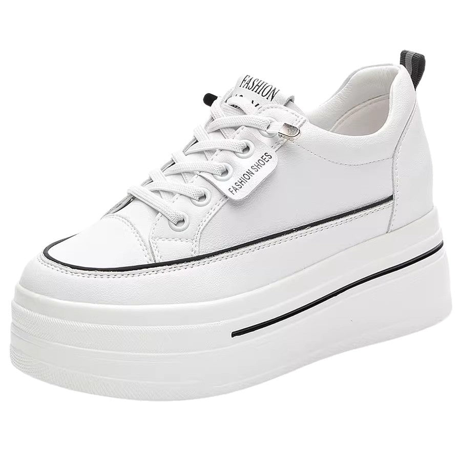 Zapatos casuales deportivos con aumento de altura para mujer