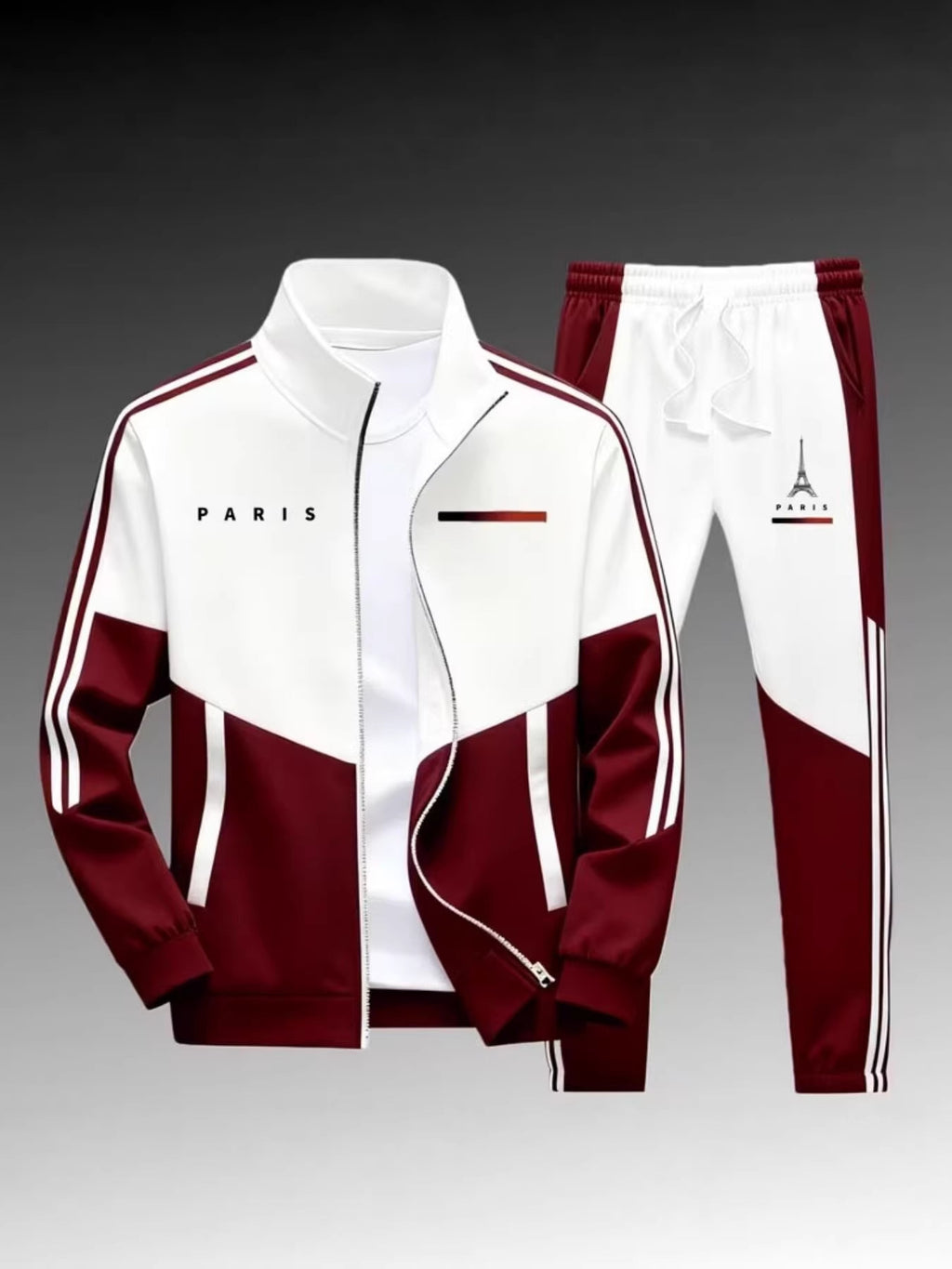 Mens Printed Jacket and Pants Set