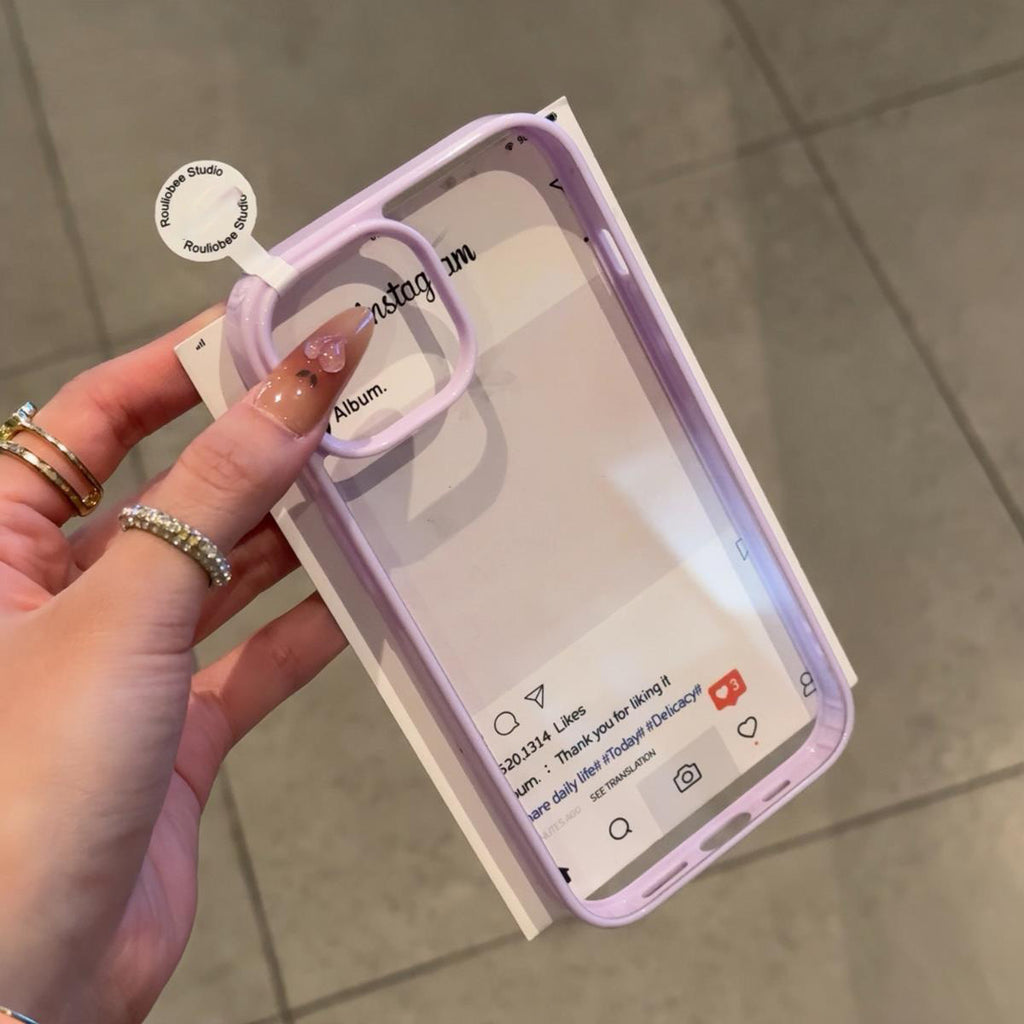Cream glue phone case