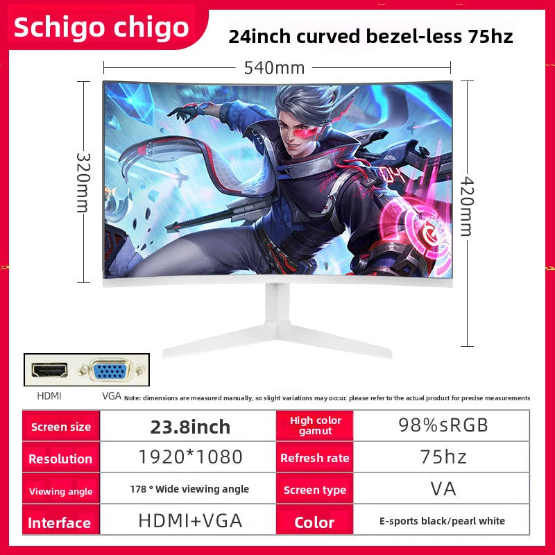 Monitor de ordenador curvo