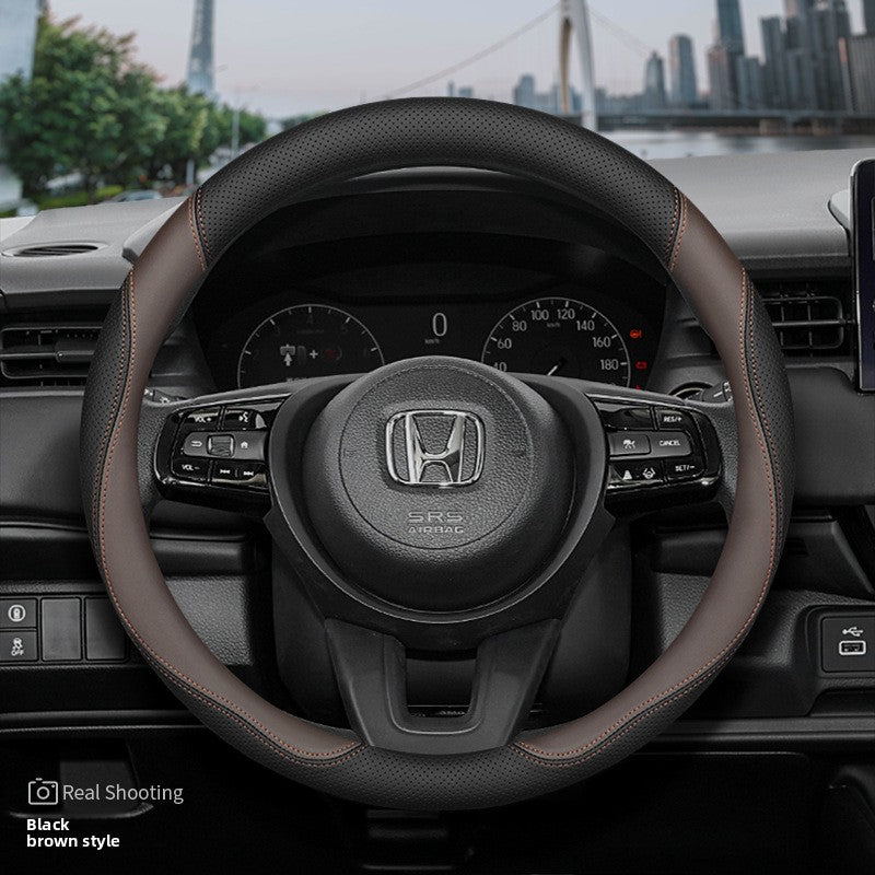 Cubierta del volante del coche Honda de cuero genuino ultrafino