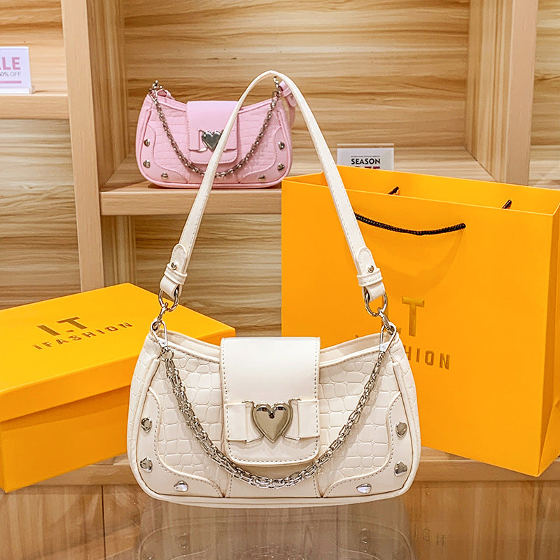 Bolso con diseño de corazón