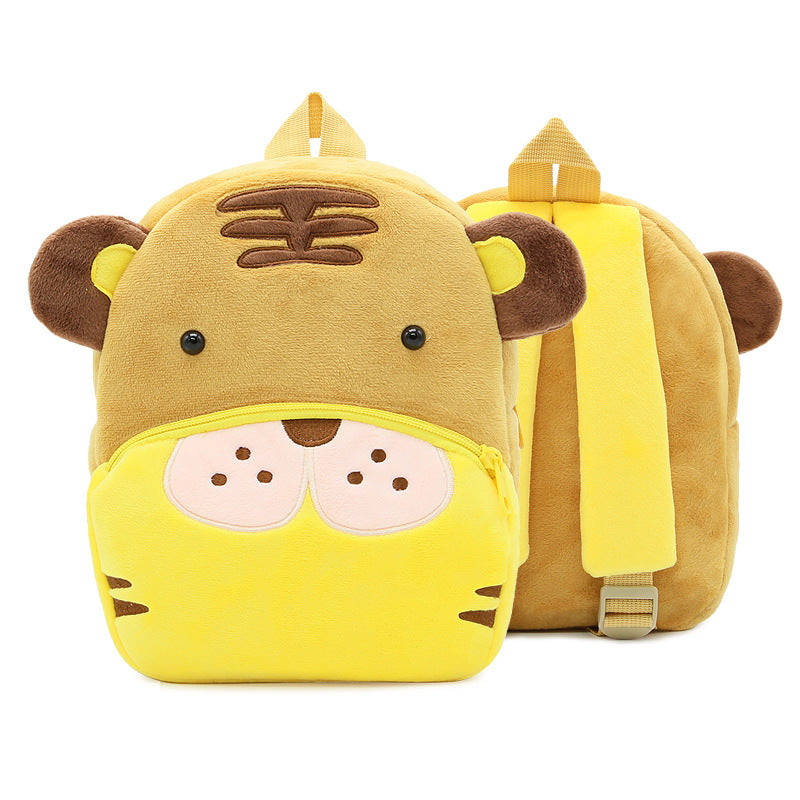 Mochila de peluche de animales de dibujos animados para niños