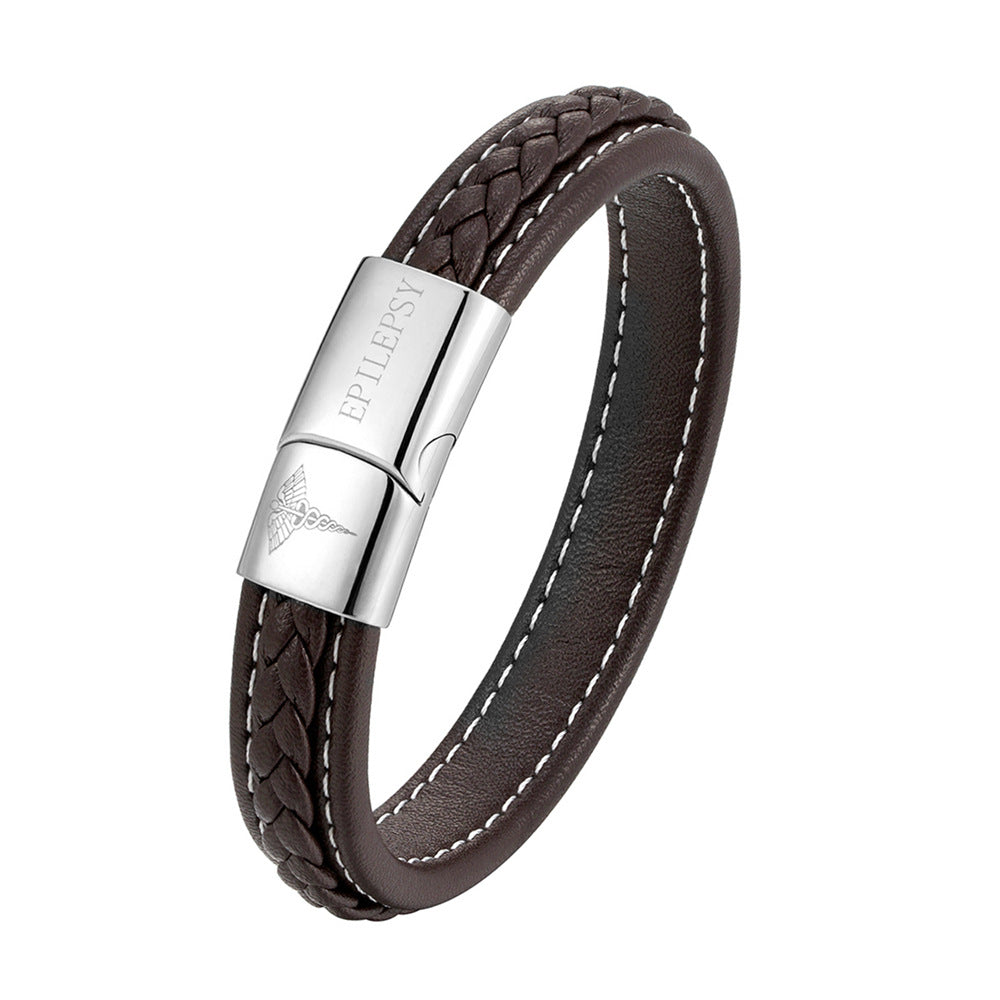 Pulsera de identificación médica de acero inoxidable