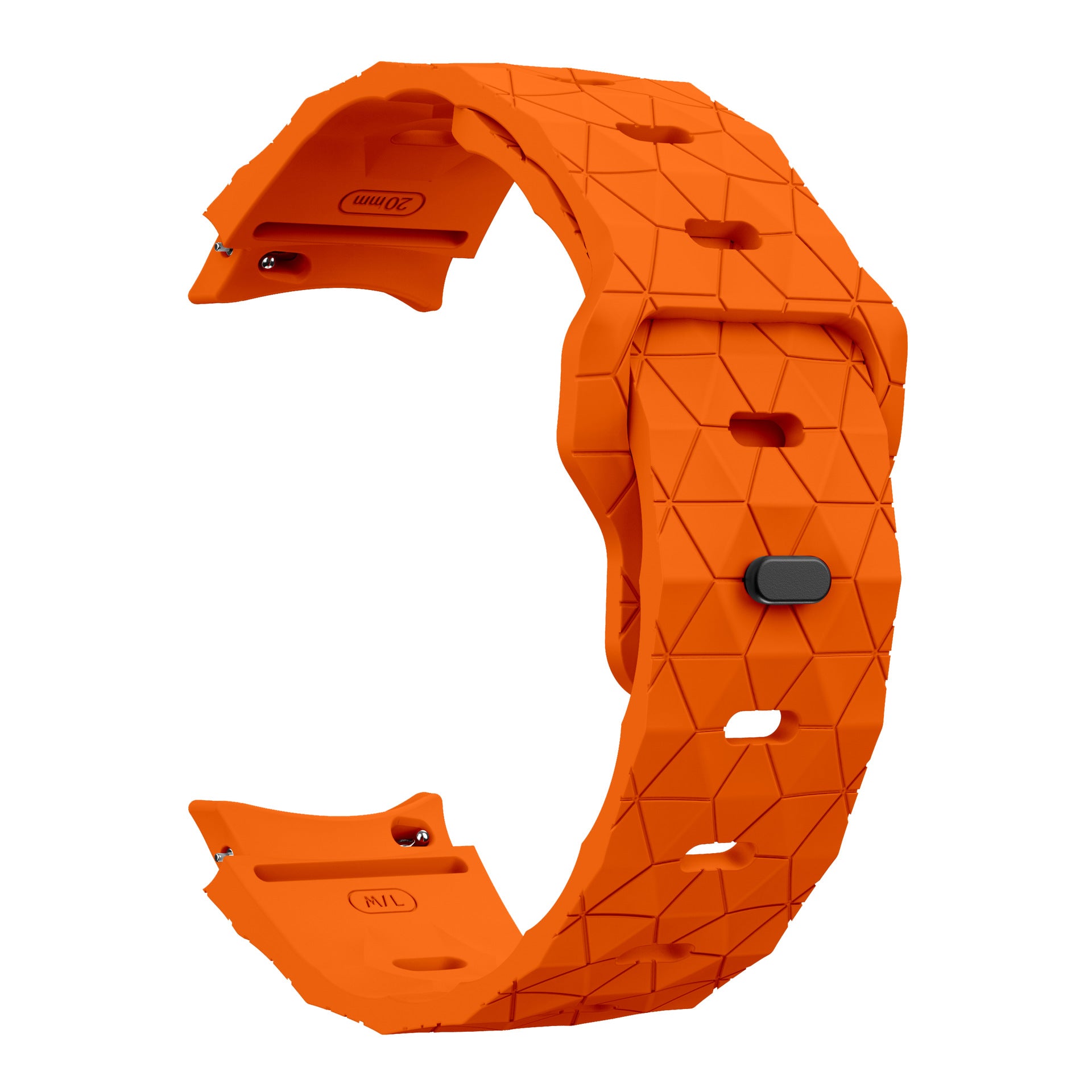 Correa de reloj de silicona invertida con patrón de fútbol