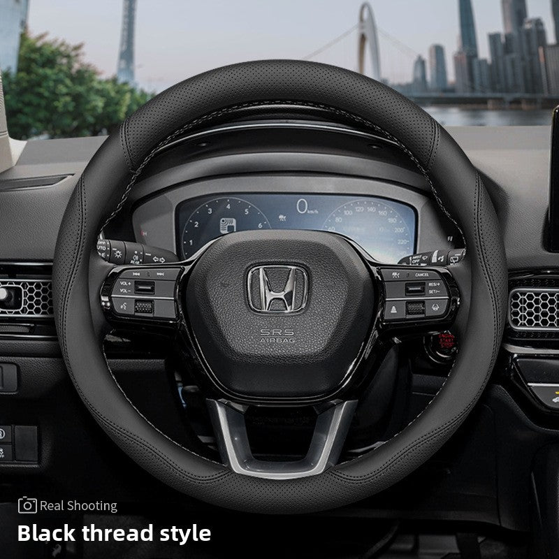 Cubierta del volante del coche Honda de cuero genuino ultrafino