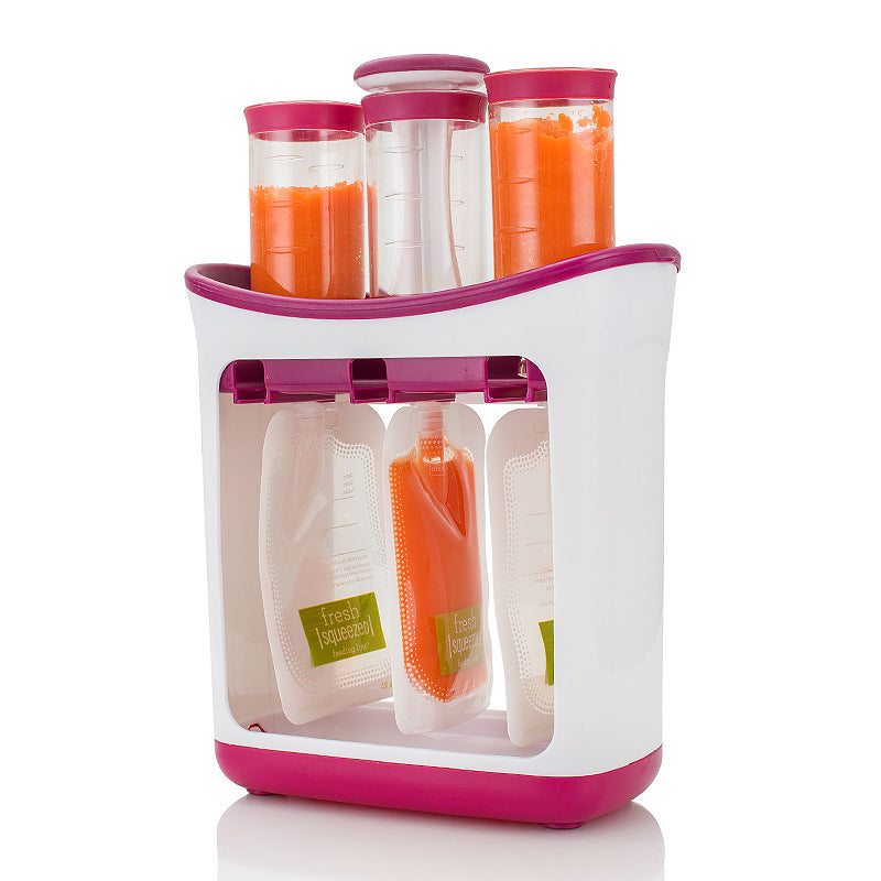 Dispensador manual de puré de comida para bebés