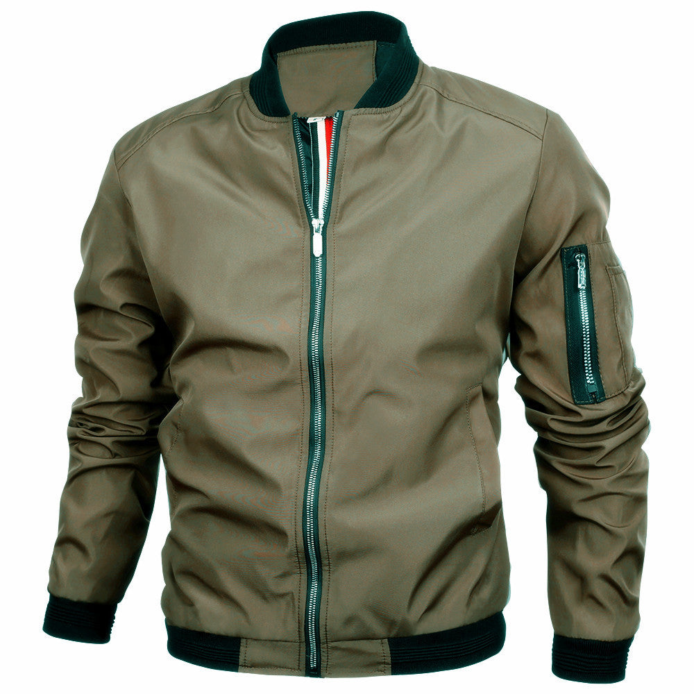 Mens Slim Fit Baseball Jacket