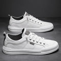Men's Leather Slip-On Sneakers