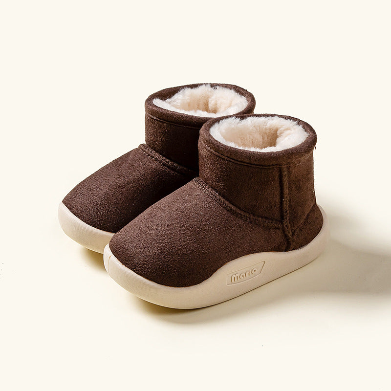 Botas de nieve de invierno con forro polar para niños