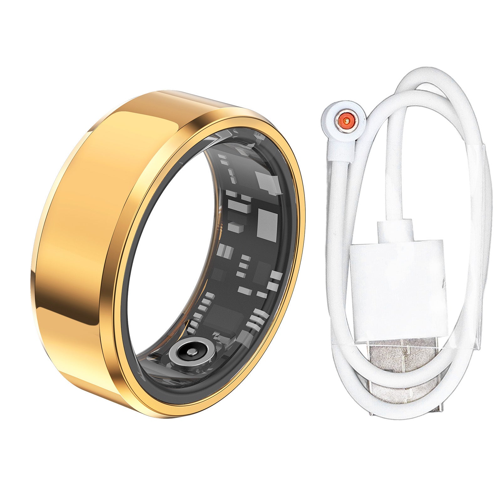 Anillo inteligente de monitoreo de salud con seguimiento de frecuencia cardíaca