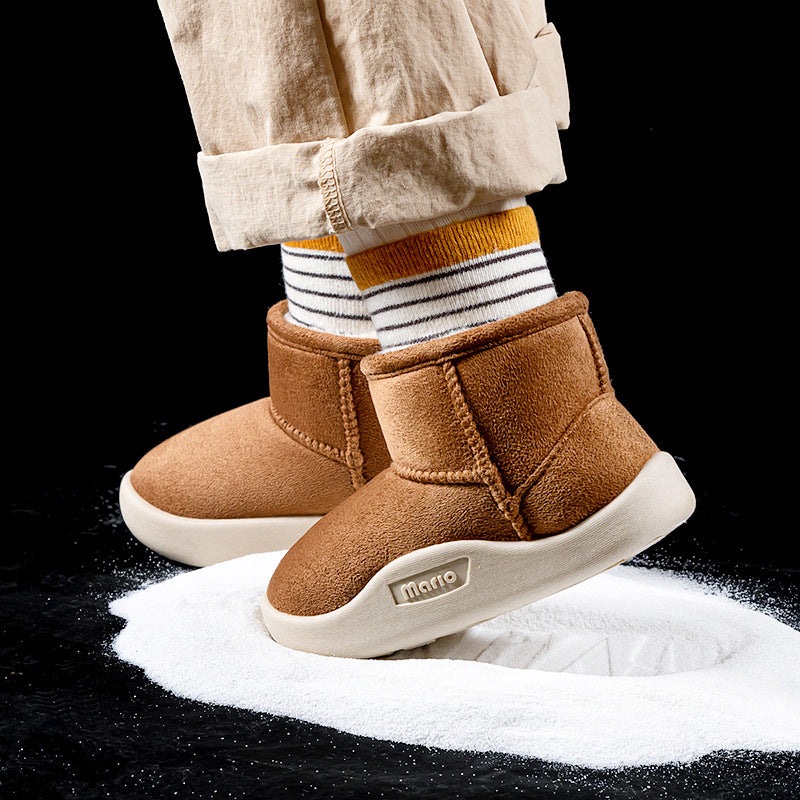 Botas de nieve de invierno con forro polar para niños