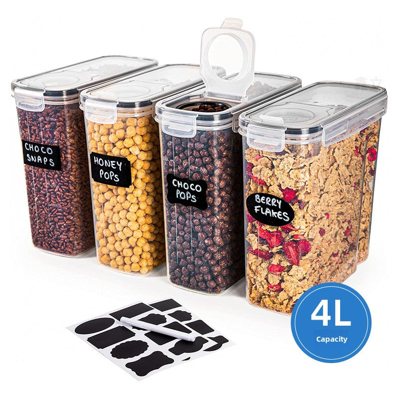 4L Sealed Flip-Top Grain Storage Container