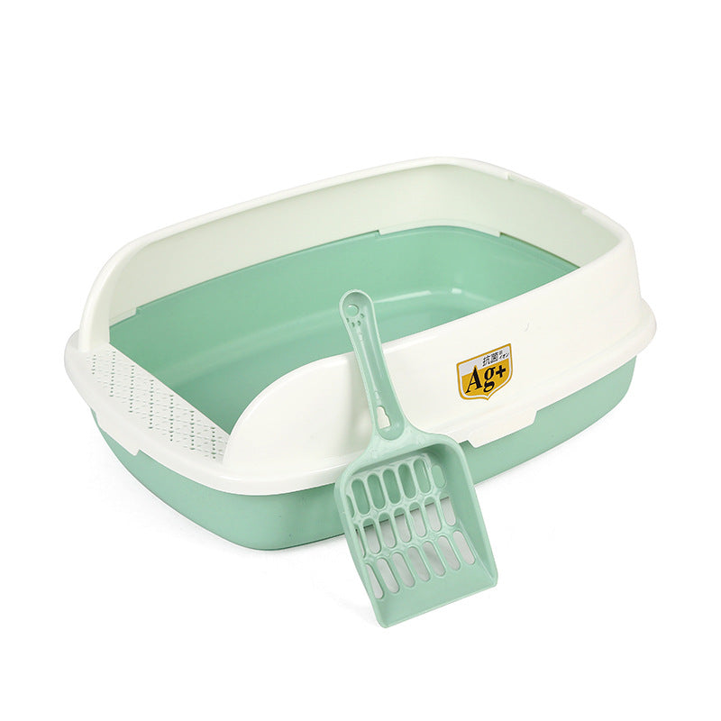 Caja de arena para gatos semicerrada