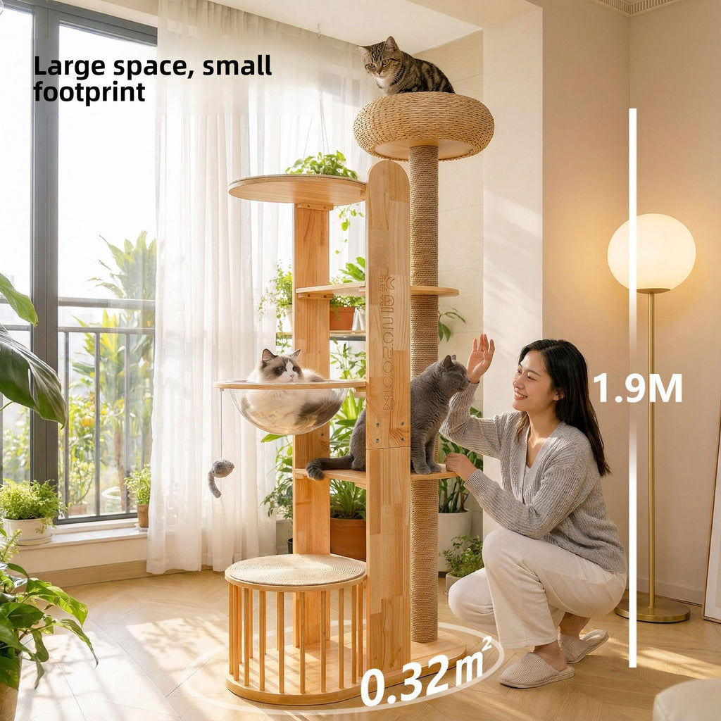 Torre de escalada para gatos