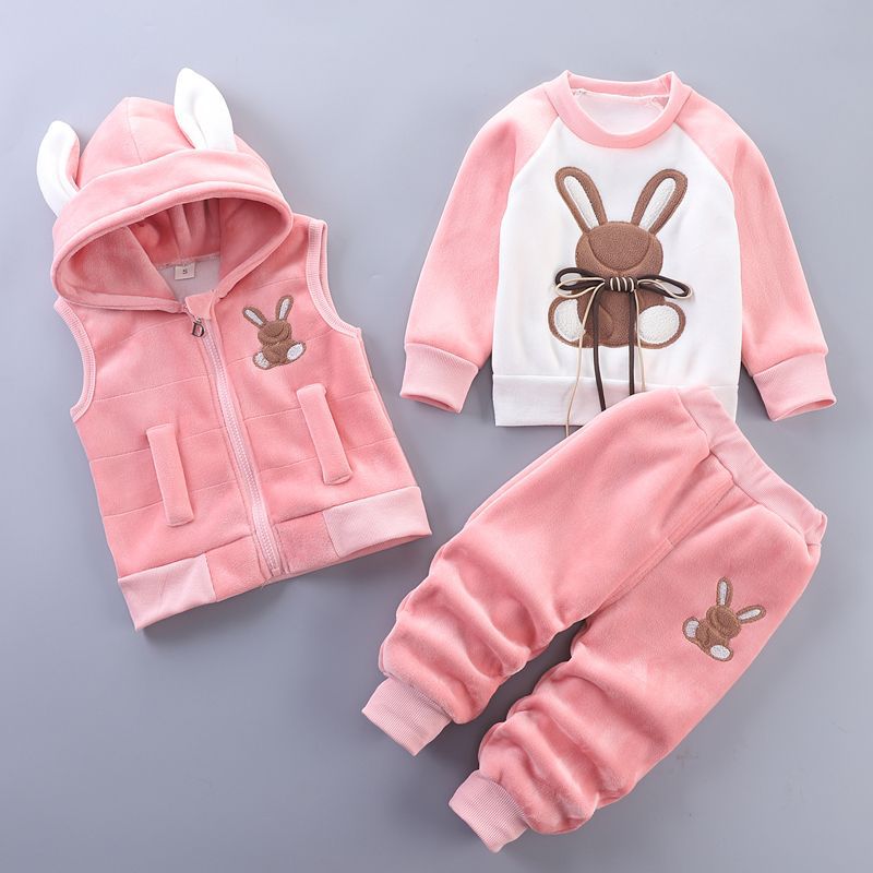 Juego de tres piezas de ropa de primavera para bebés