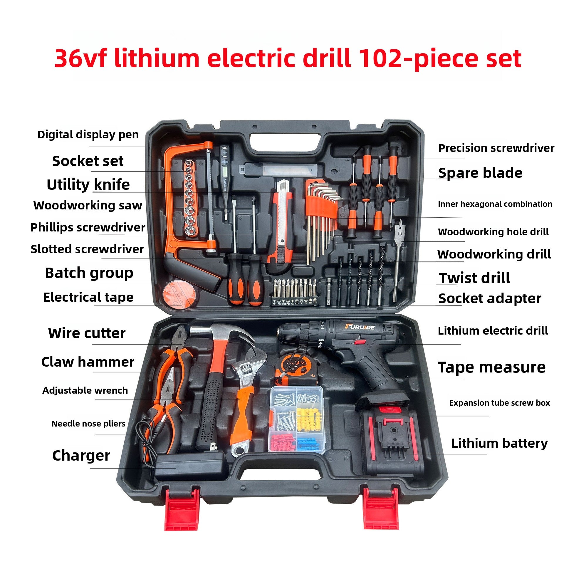 Kit atornillador recargables