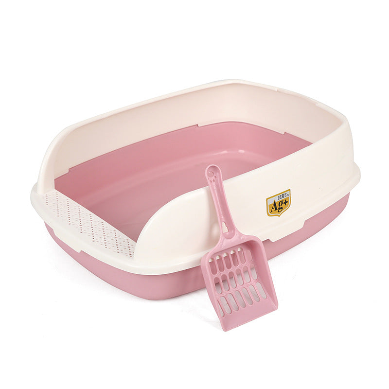 Caja de arena para gatos semicerrada