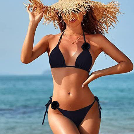 Floral Print Bikini Swimsuit Set