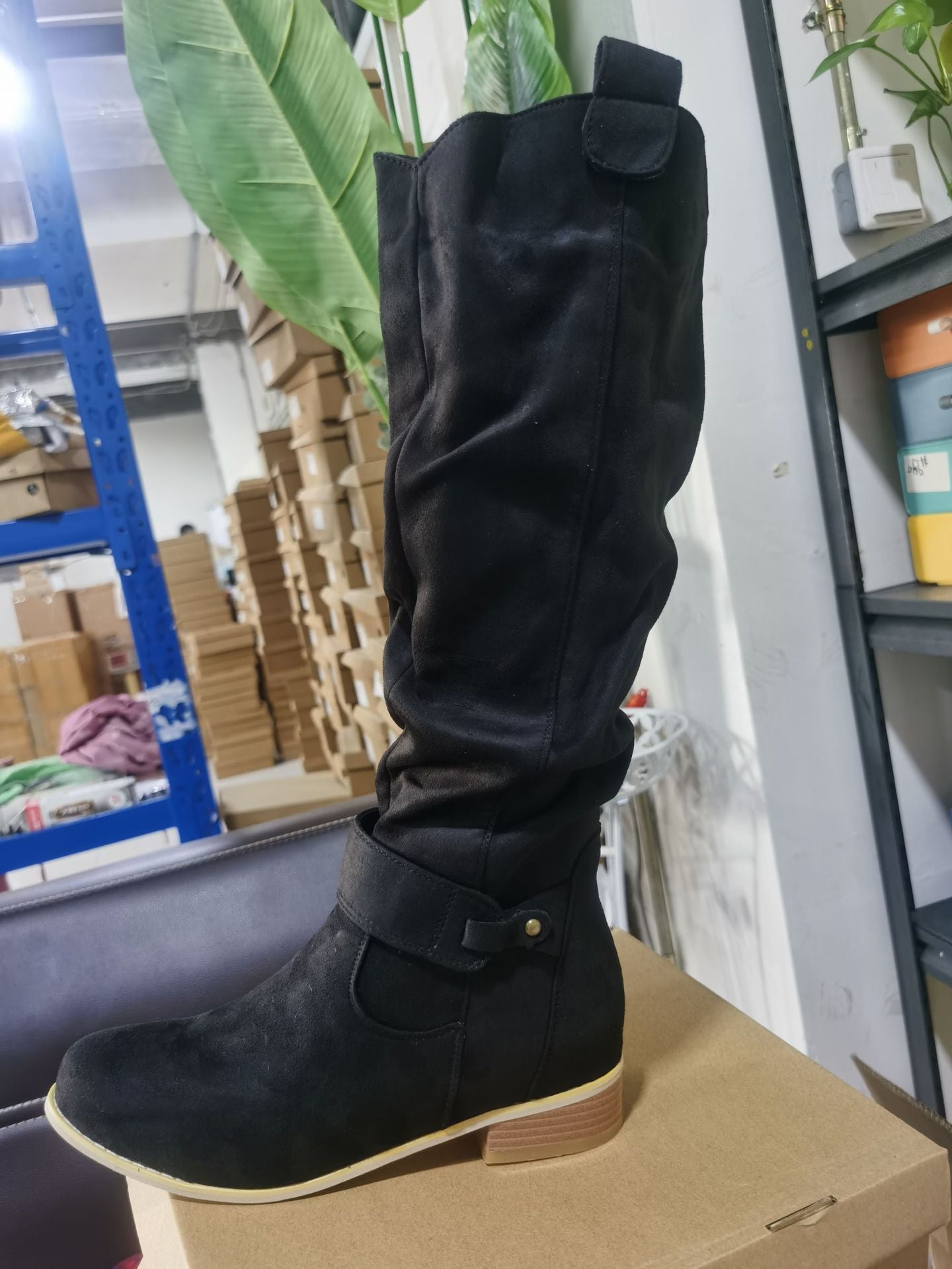 ¿Mujeres de gamuza de top alto? S botas