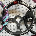 volante de cuero modificado de 320 mm