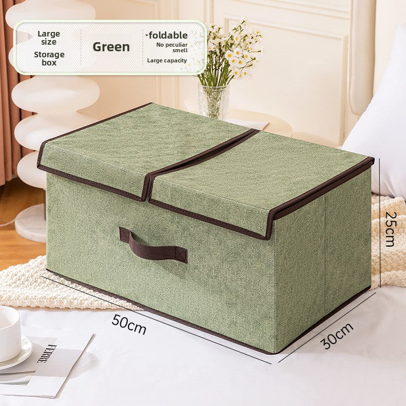 Foldable Non-Woven Storage Box with Lid