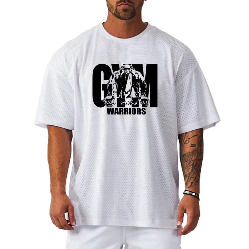 Camiseta holgada estampada para hombre