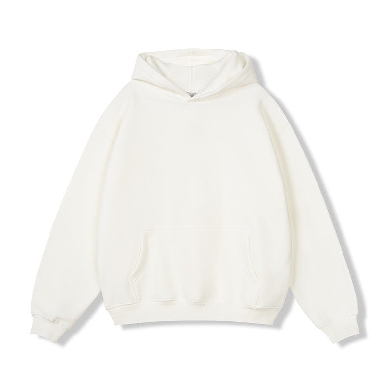 Sudadera con capucha de gran tamaño forrado de vellón para hombre
