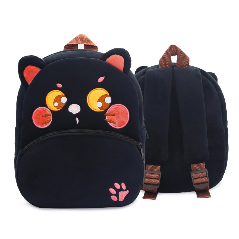 Mochila de peluche de animales de dibujos animados para niños