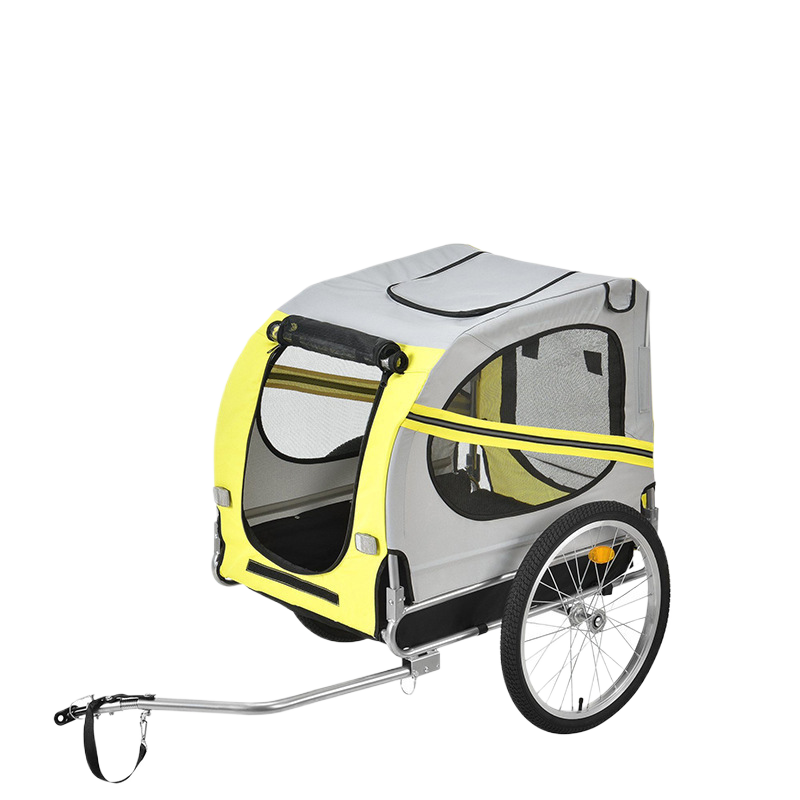 Remolque plegable para mascotas en bicicleta para viajes al aire libre