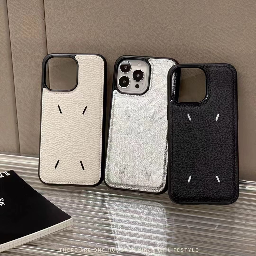 Funda de cuero bordado para iPhone de Apple