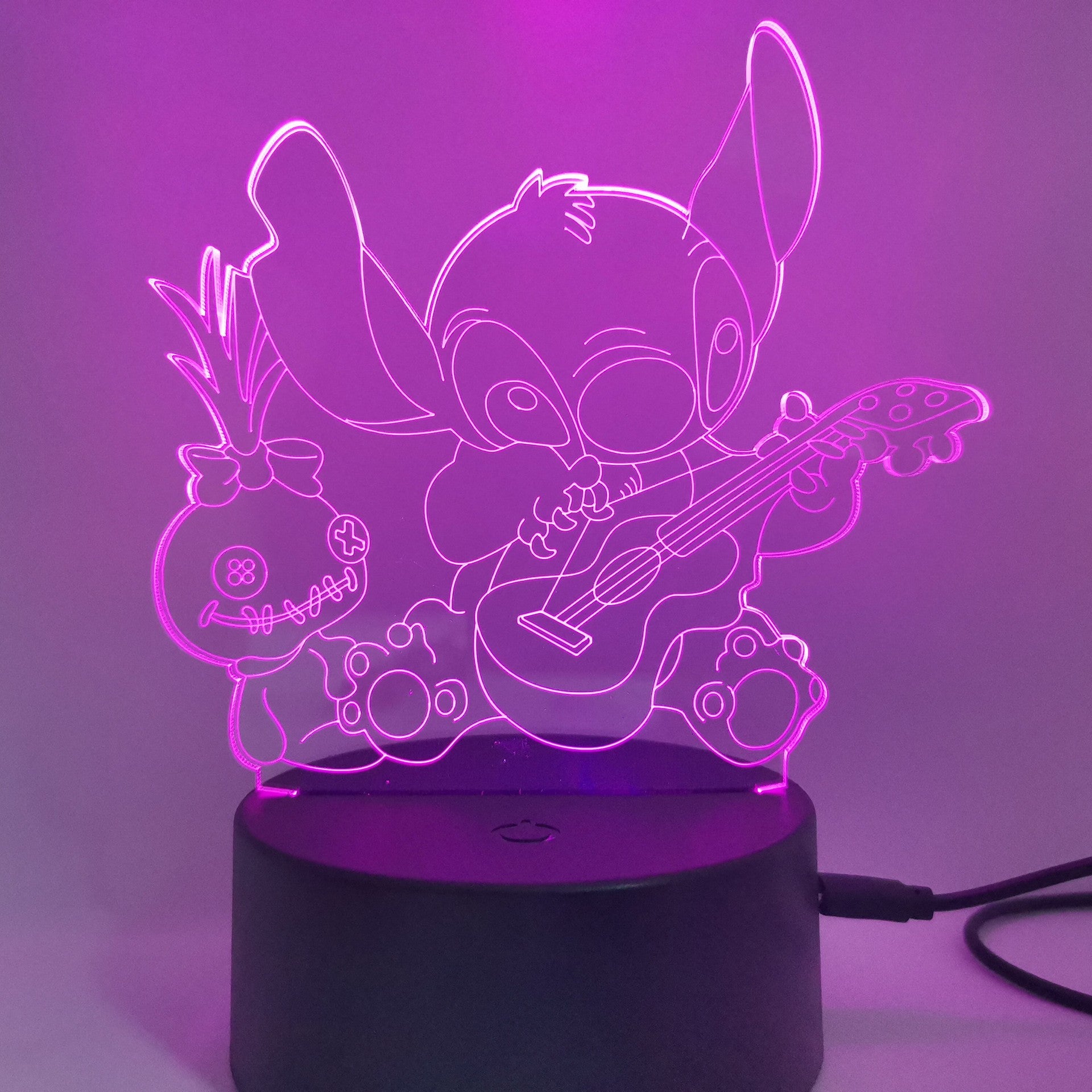 Luz nocturna 3D Horse USB que cambia de color Control remoto Lámpara decorativa para habitación de niños