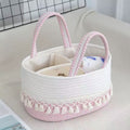 Handwoven Storage Basket with Removable Compartments