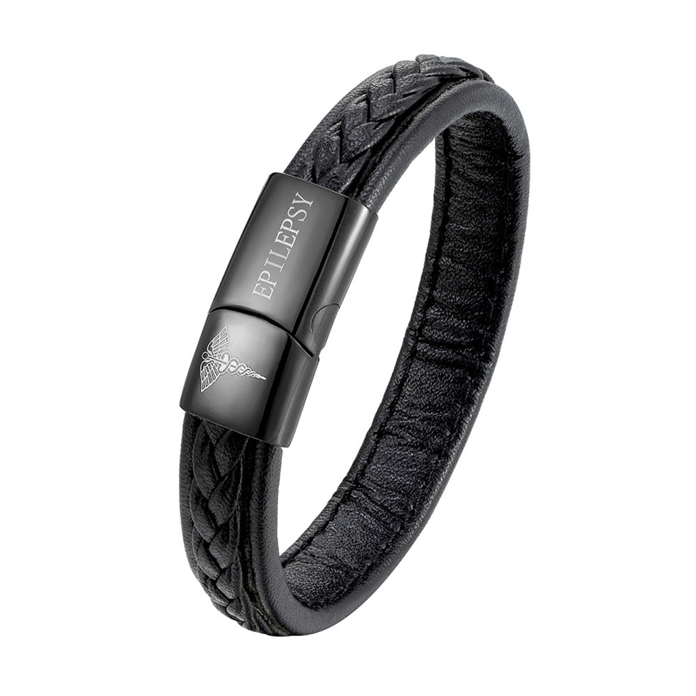 Pulsera de identificación médica de acero inoxidable