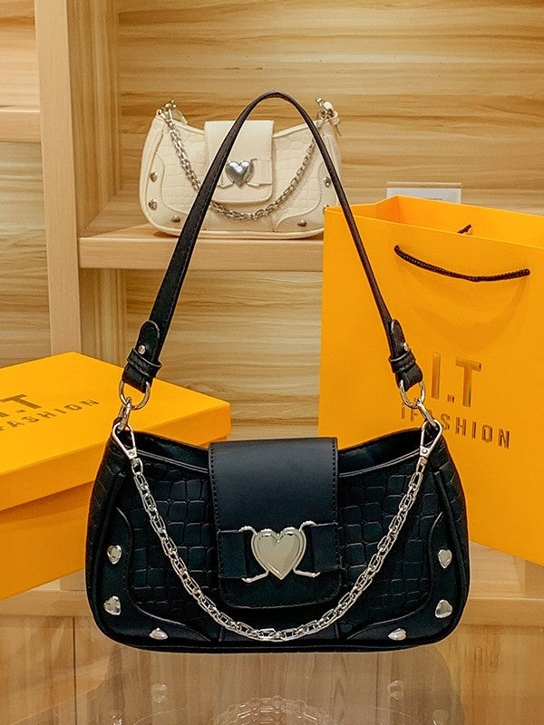 Bolso con diseño de corazón